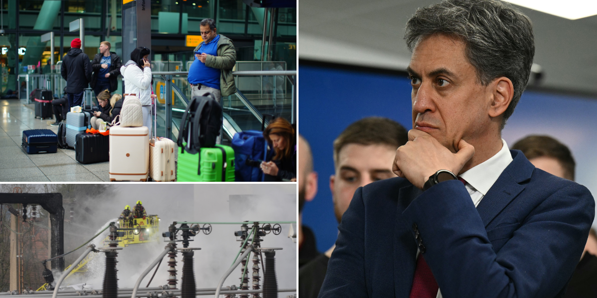 NextImg:Heathrow Airport fire: Probe issued as Ed Miliband calls for improvement of 'protection and resilience of major institutions' - 'The Russians are looking at everything!'