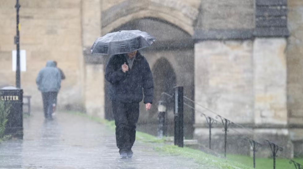 Heavy rain and strong winds are set to cause misery across Britain