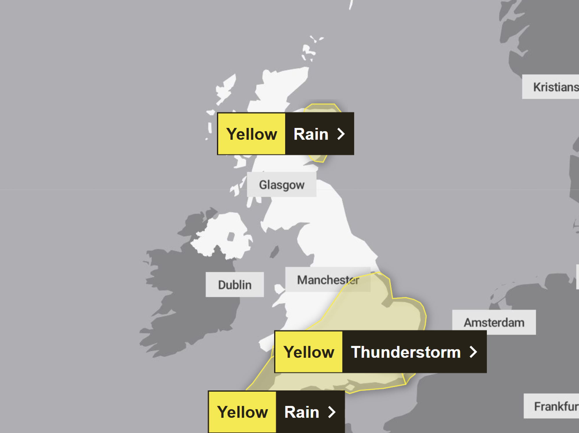 Heavy rain is expected to batter the UK