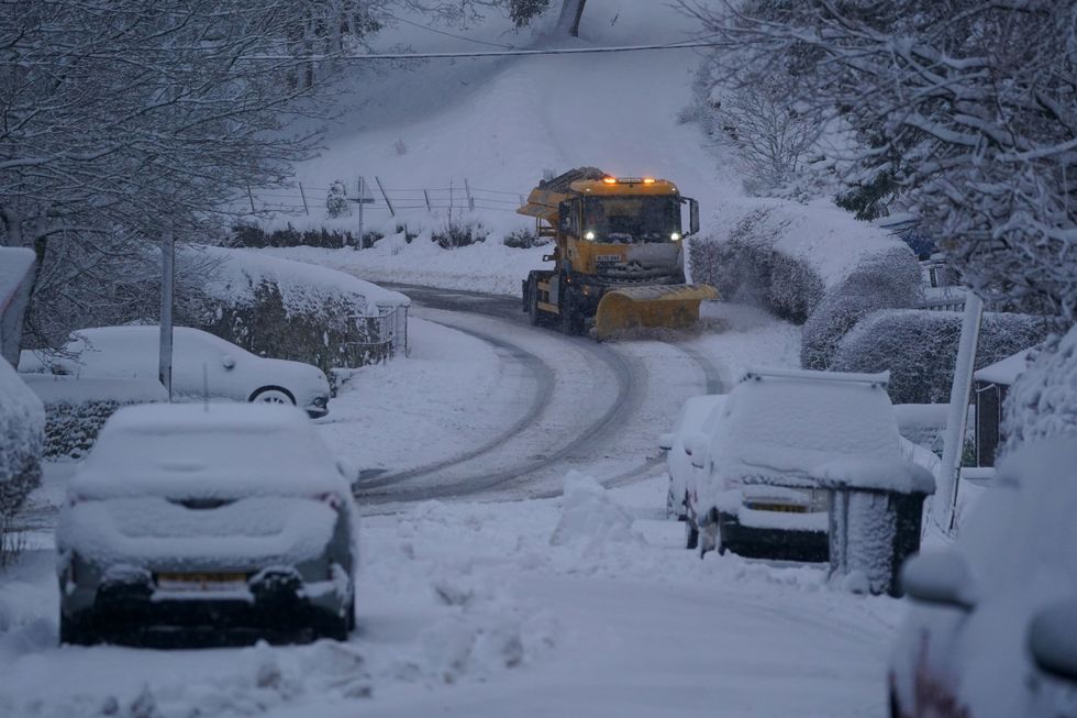 Heavy snow in Allenheads, Northumberland