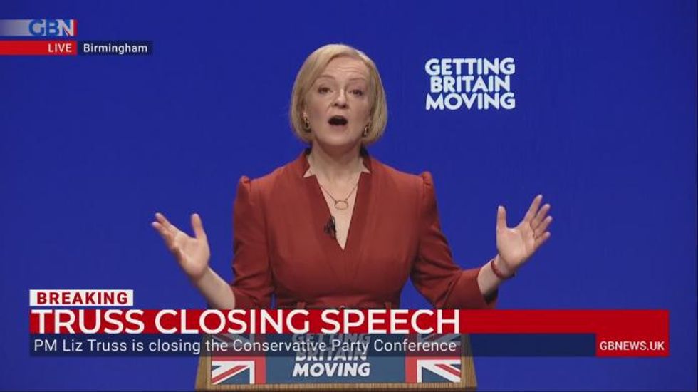 Liz Truss vows to 'get Britain moving' in first Conservative Party speech as Prime Minister