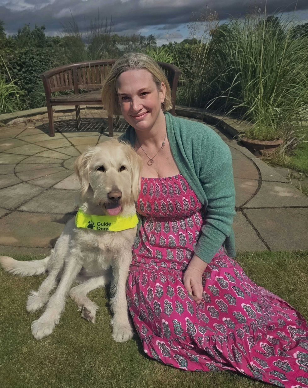 Helen with her guide dog Sunny