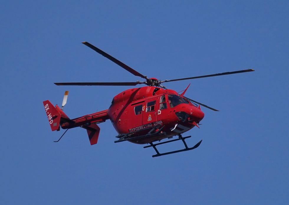 Helicopter in Pedi
