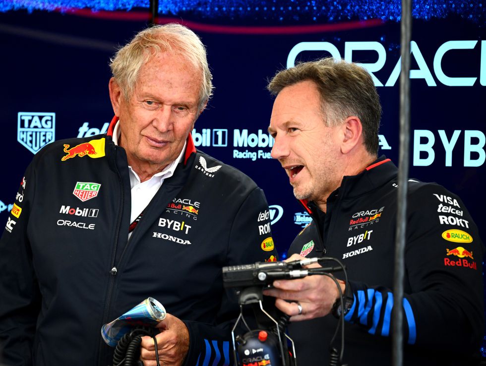 Helmut Marko and Christian Horner