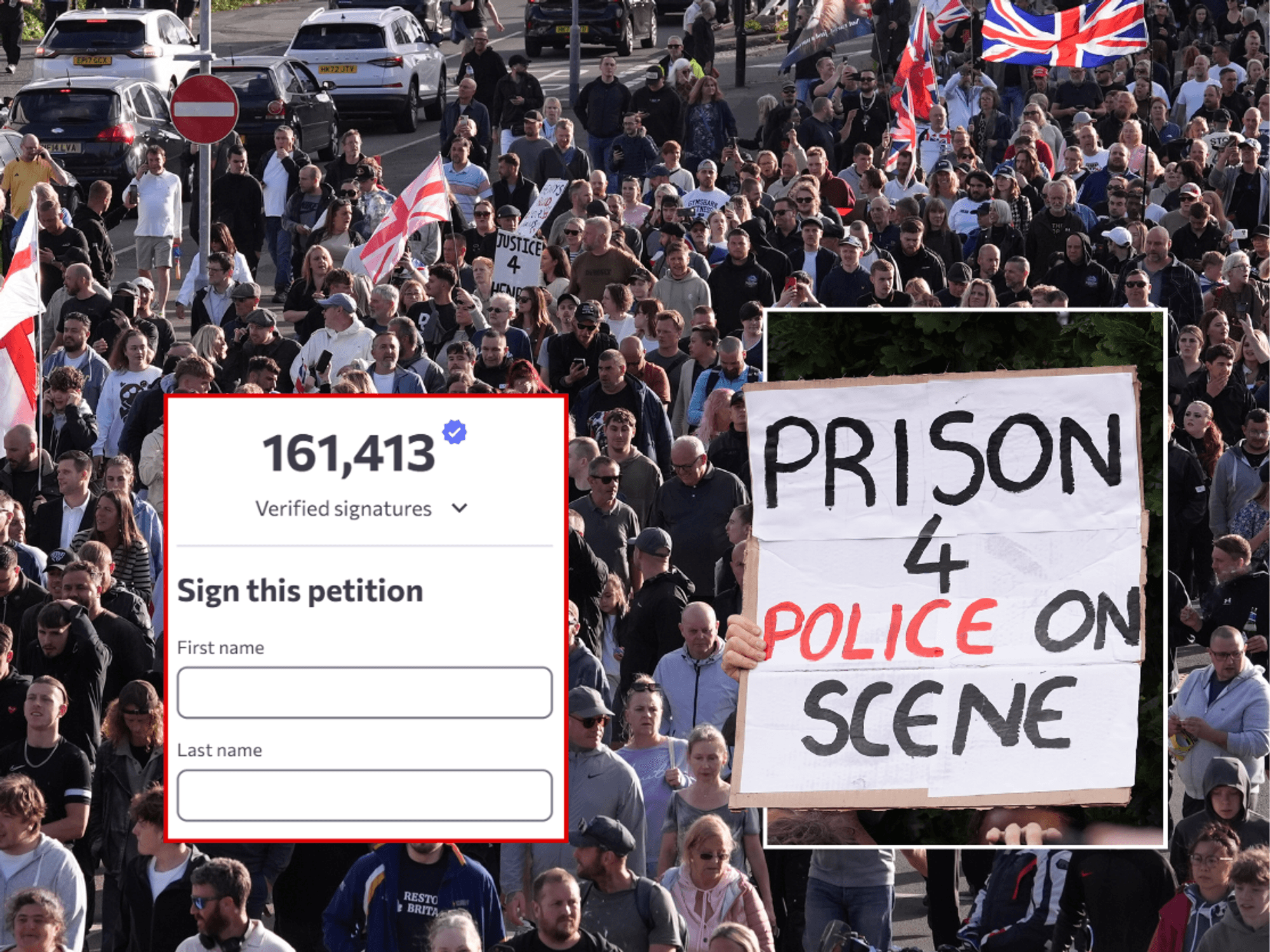 Henry Nowak' petition; Southampton unrest