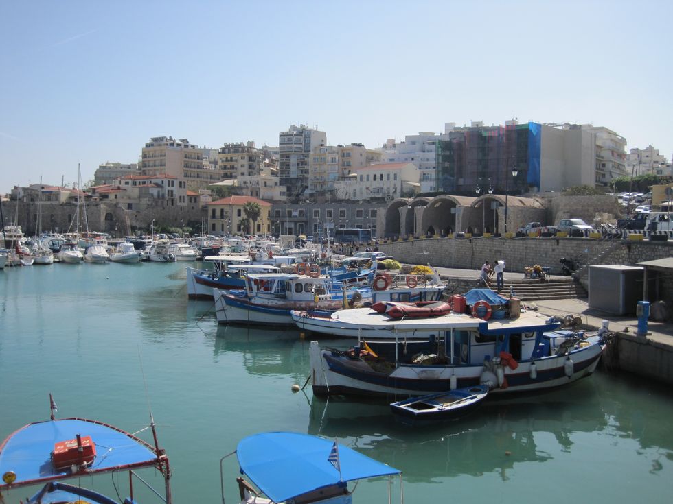 Heraklion Crete water and boats