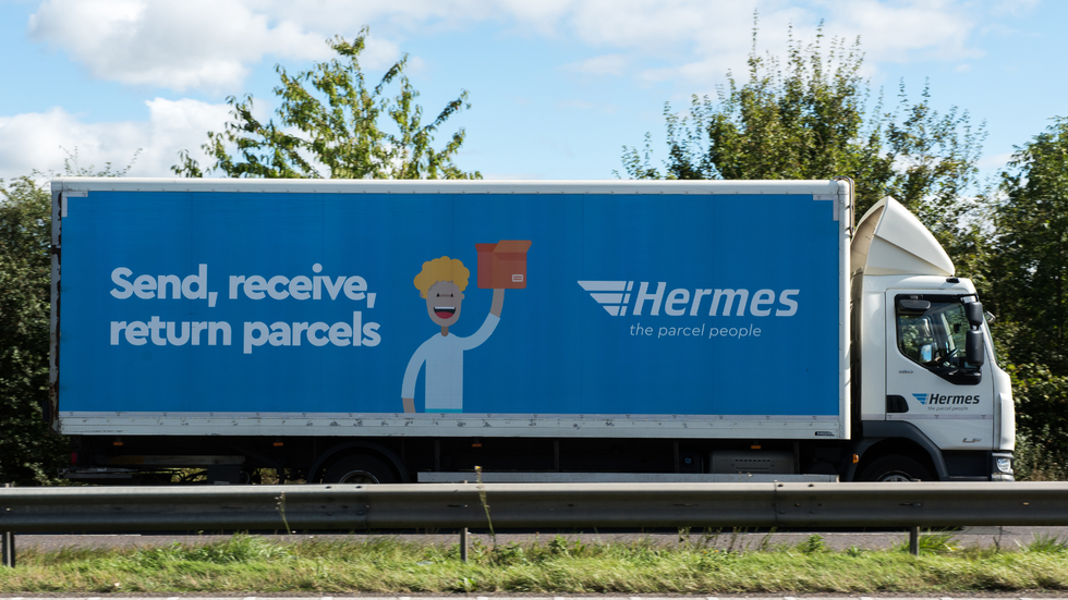 Hermes lorry