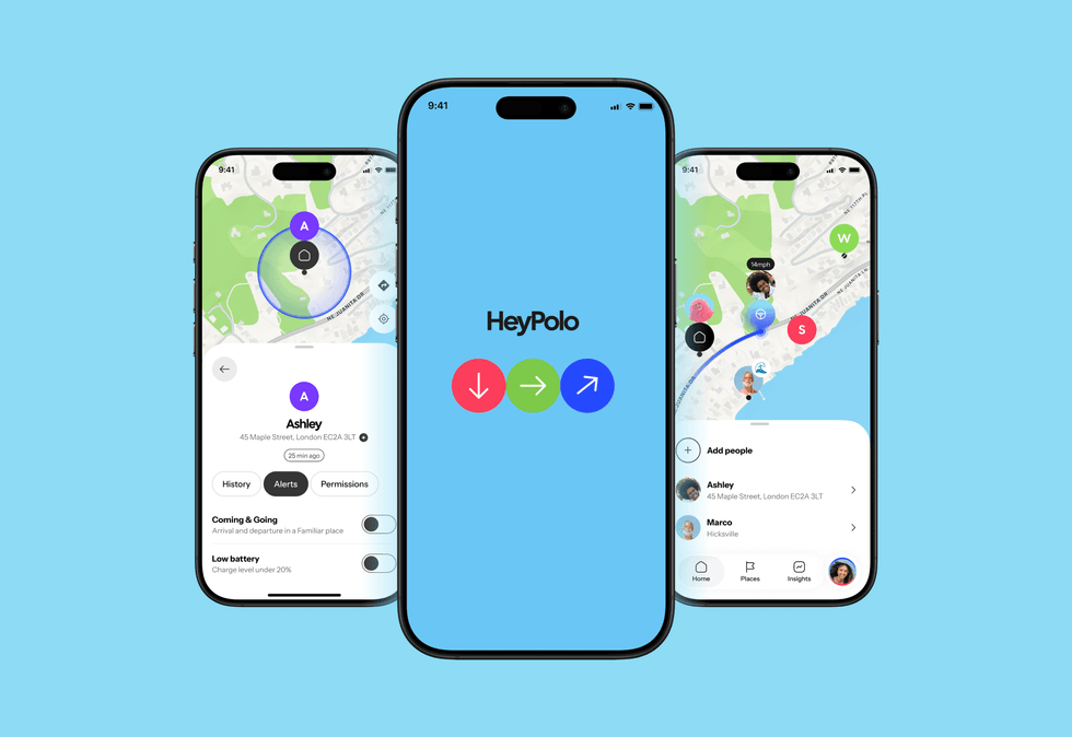 HeyPolo app displayed on smartphone