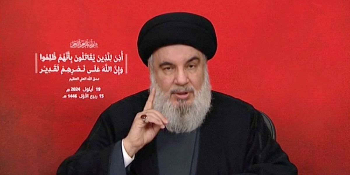 NextImg:Hezbollah leader says pager and walkie-talkie attacks amount to 'declaration of war'