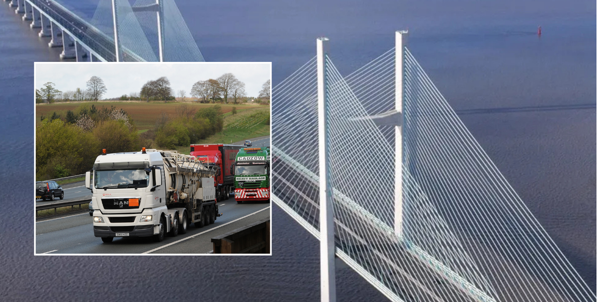 NextImg:Truckers fume at lack of cameras on M48 bridge as thousands risk breaching new HGV weight ban