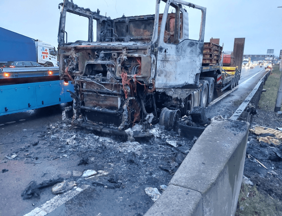 HGV fire