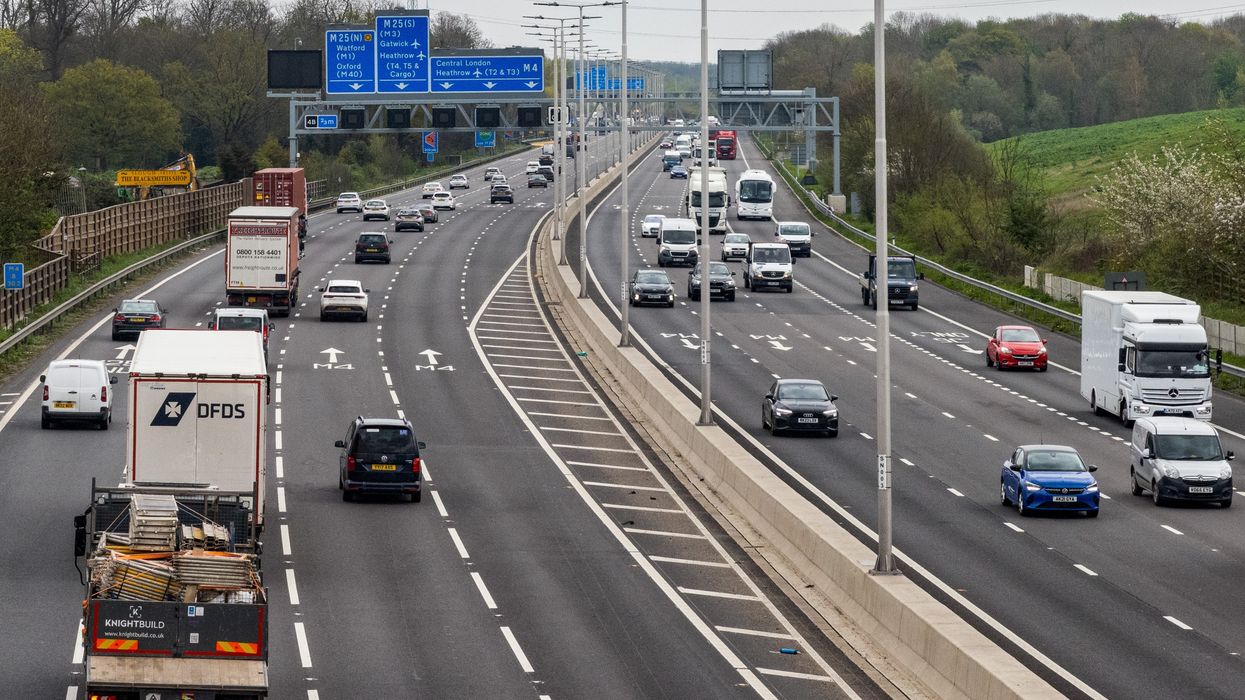 HGVs driving in London