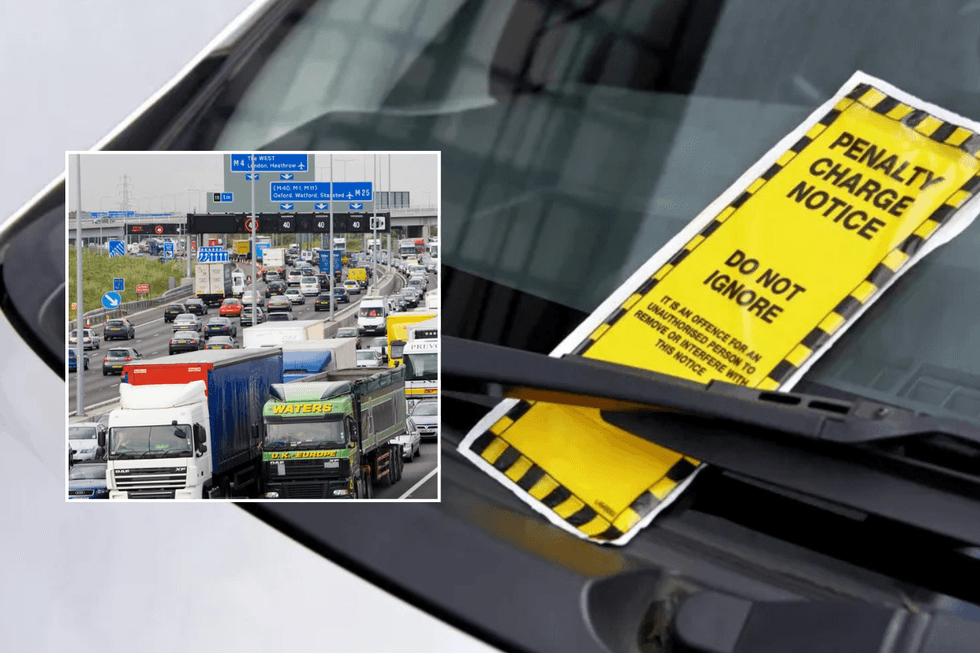 HGVs on UK roads and penalty ticket
