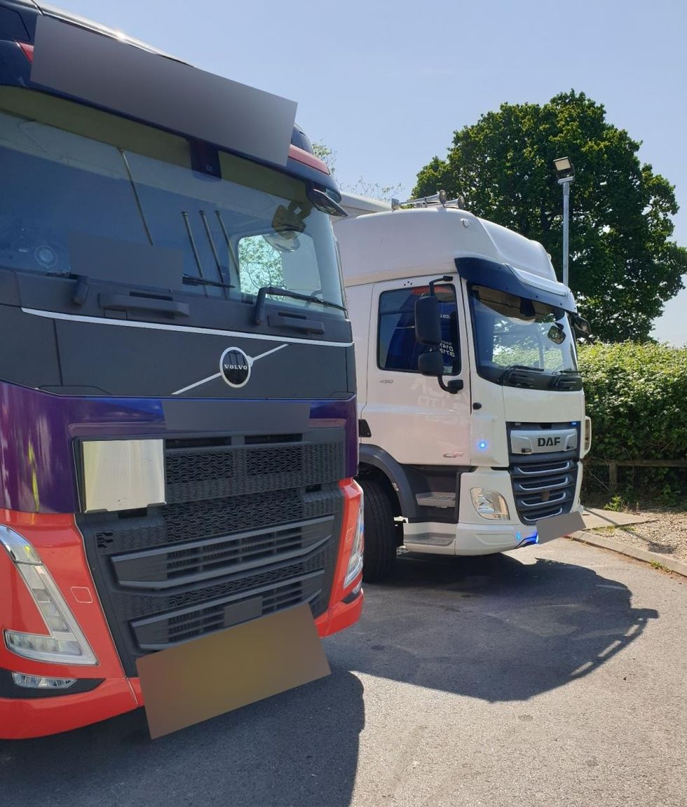 HGVs stopped by police