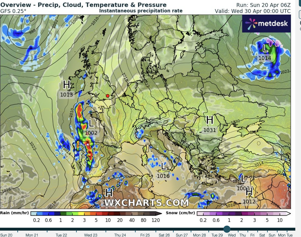High and dry next week