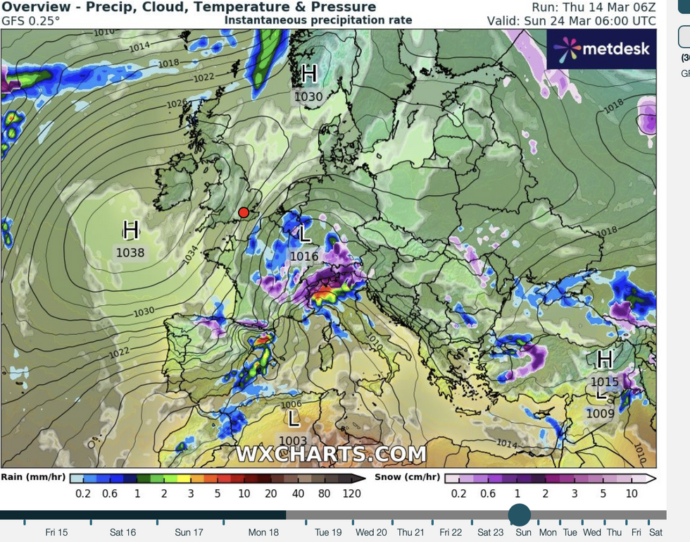 High pressure forecast to loom over UK