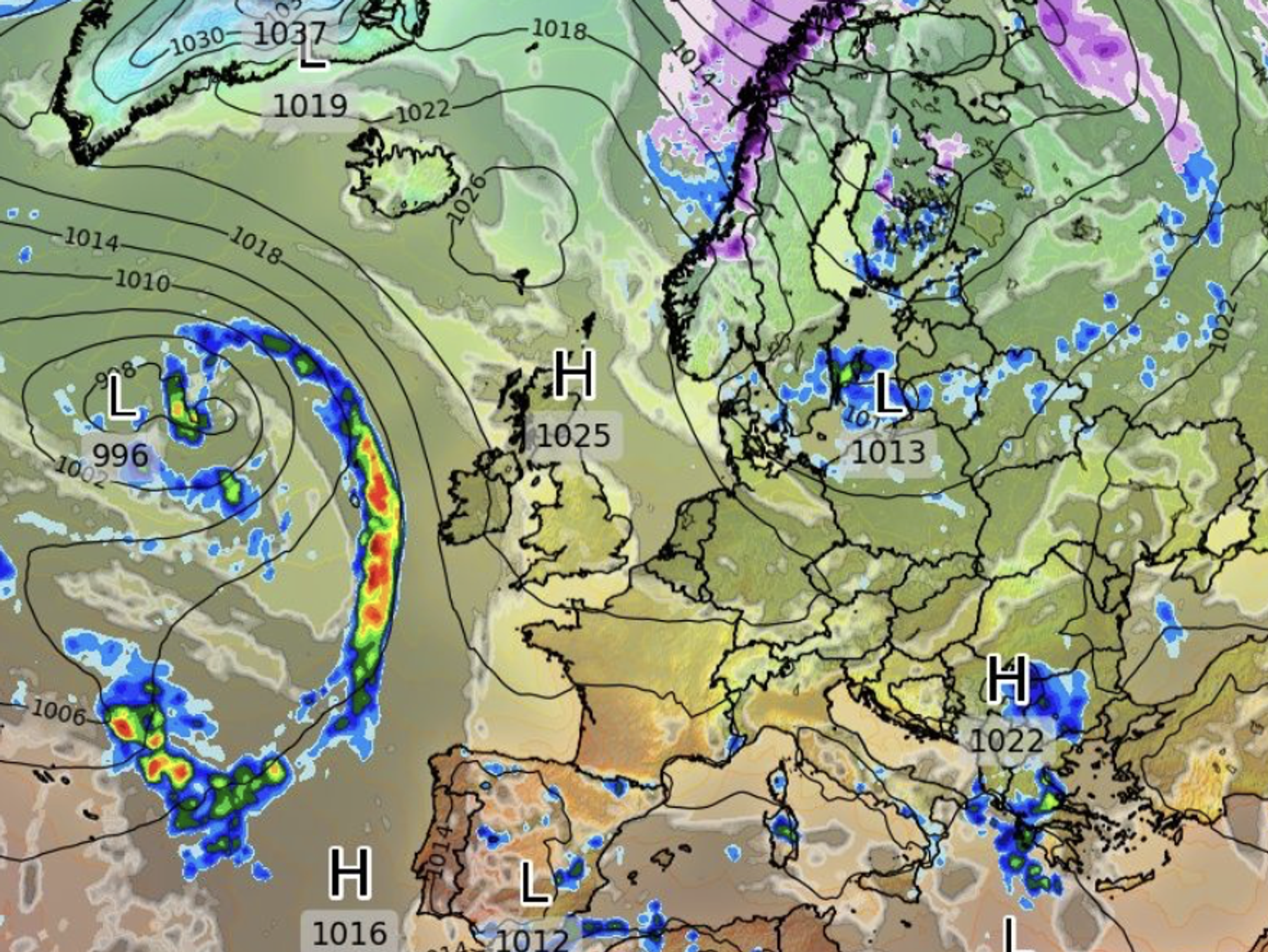 High pressure keeps the storms at bay