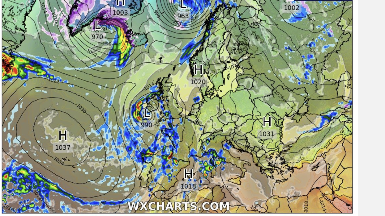 High pressure waiting in the wings for the low to pass