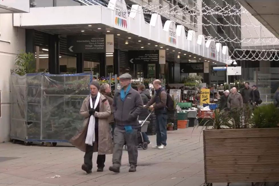 High Street/market in Chelmsford