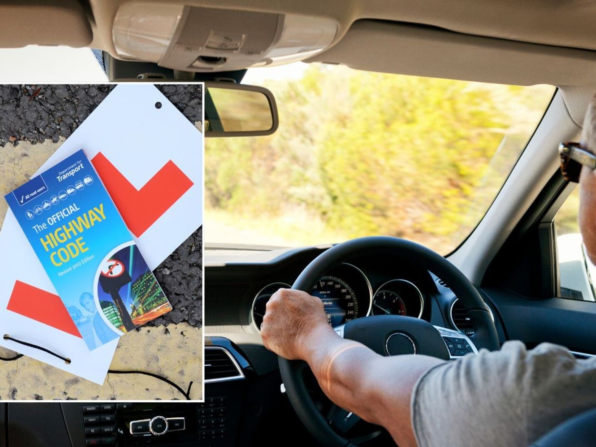 Highway Code and a person driving a car