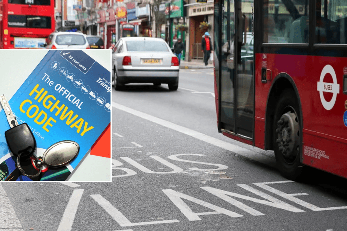 Highway Code and bus lane