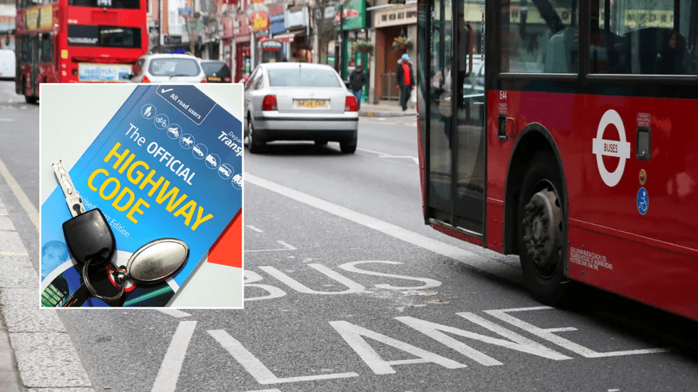 Highway Code and bus lane