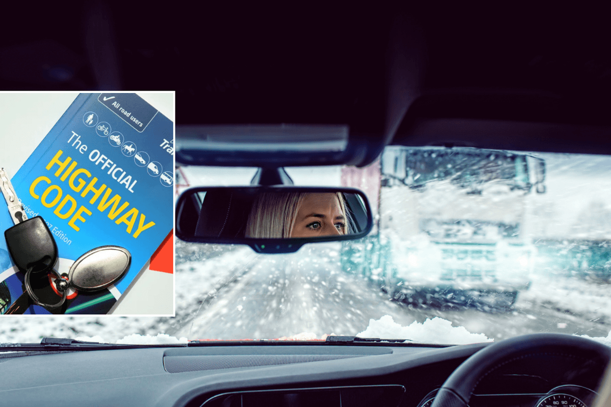 Highway Code and driving in snow