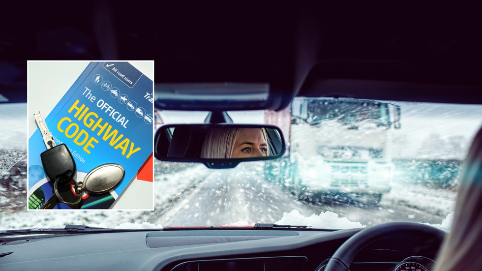 Highway Code and driving in snow