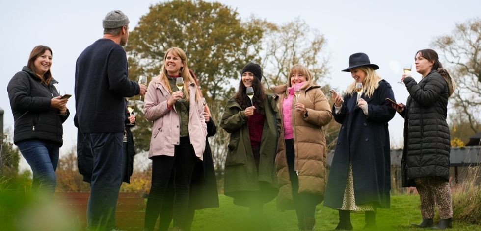 Highweald Vineyard winetasting