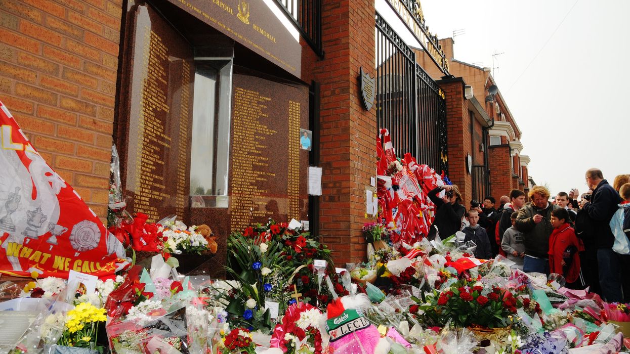 Hillsborough memorial at Anfield
