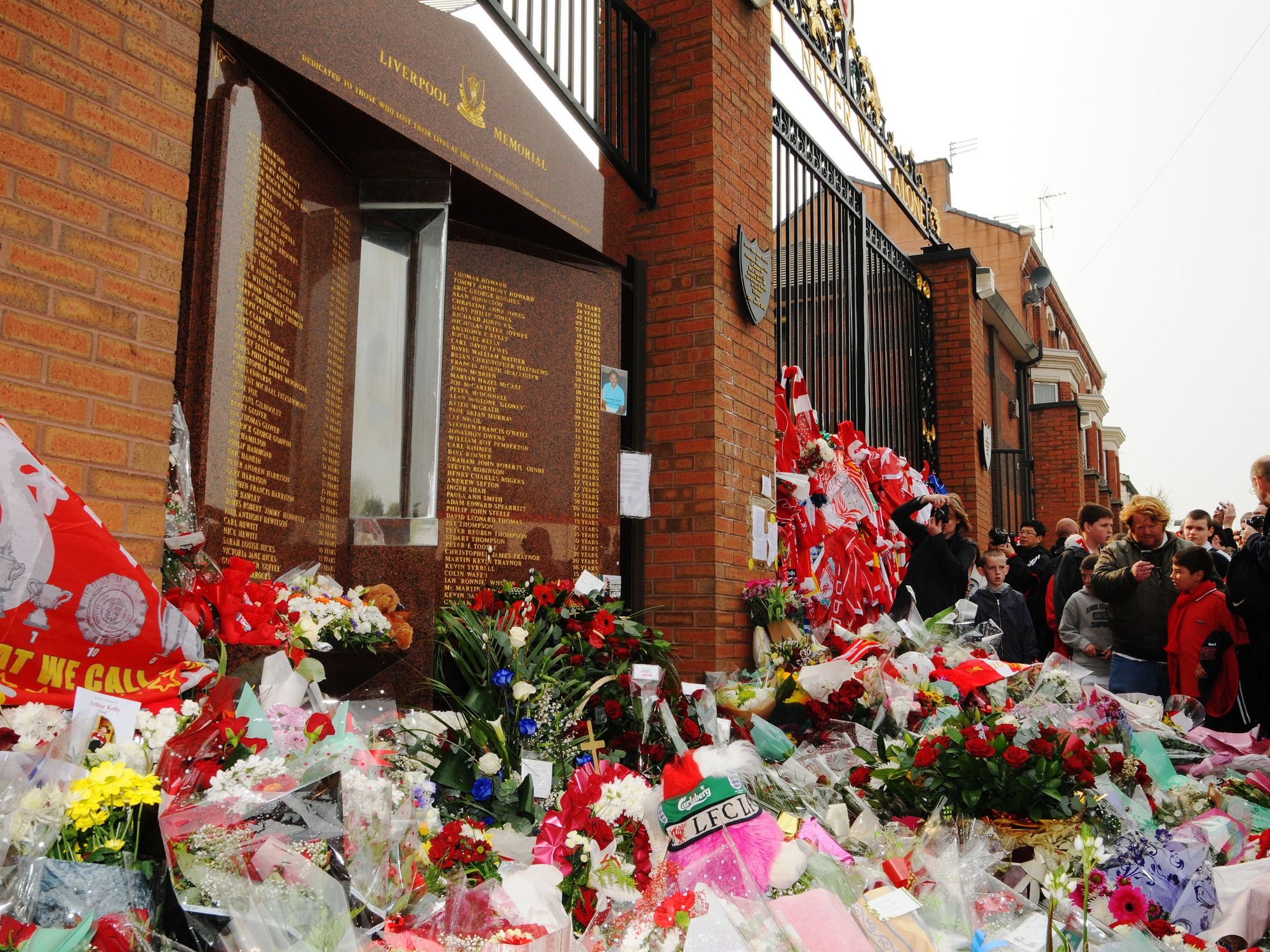 Hillsborough memorial at Anfield