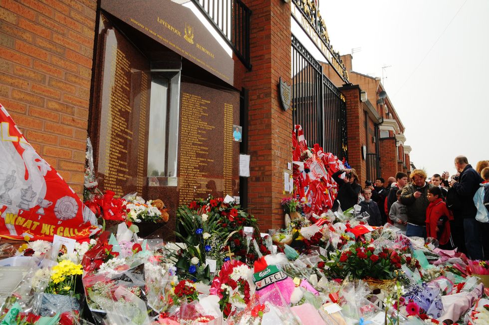 Hillsborough memorial at Anfield