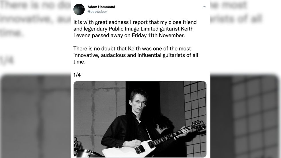 His close friend, the author Adam Hammond, confirmed Levene died from liver cancer after receiving a terminal diagnosis in recent weeks