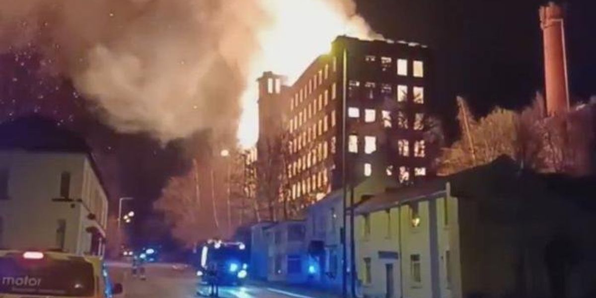 Teenager arrested after huge blaze rips through historic Grade-II listed building Teenager arrested after huge blaze rips through historic Grade-II listed building