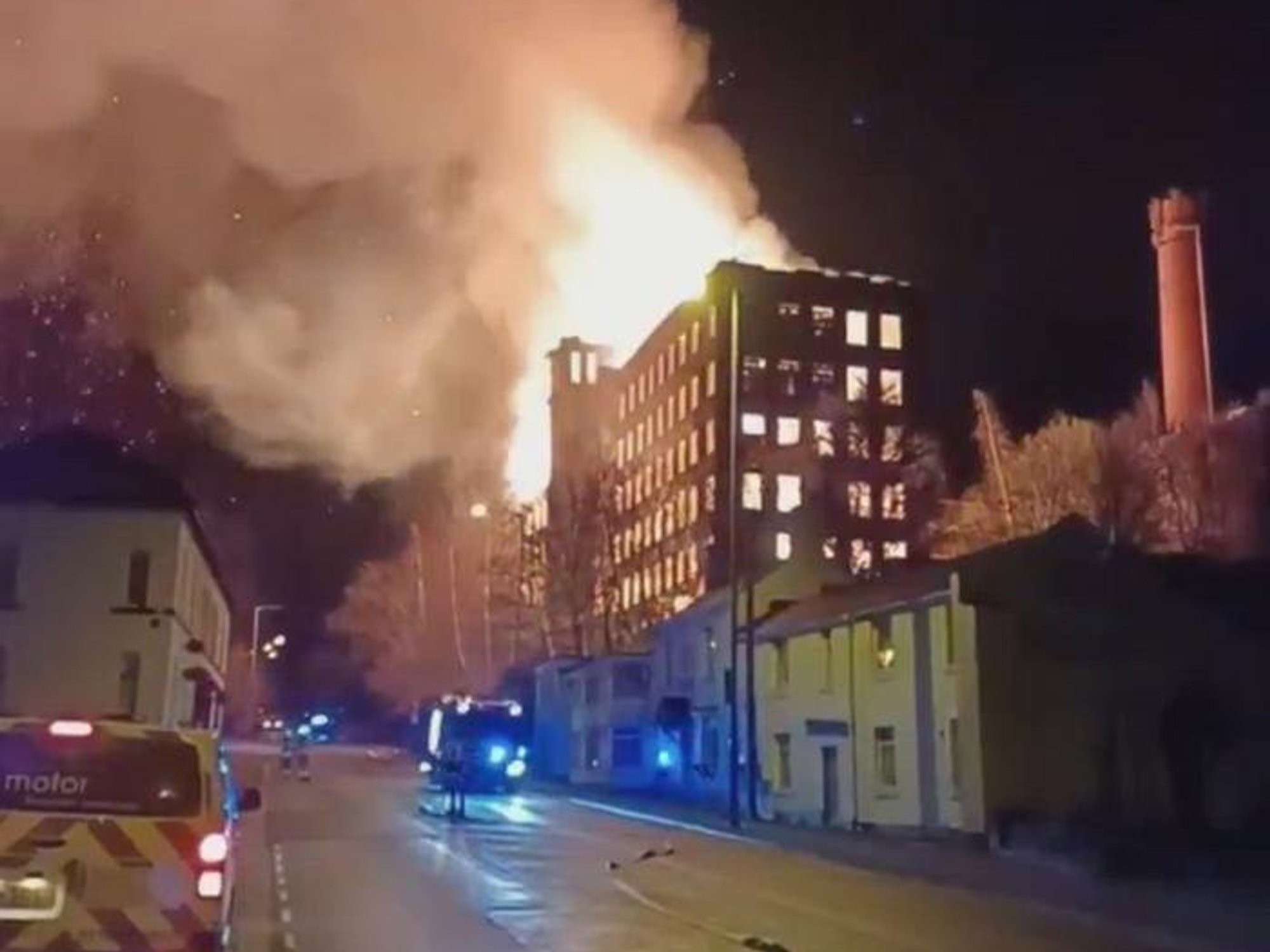 Teenager arrested after huge blaze rips through historic Grade-II listed Big Mill