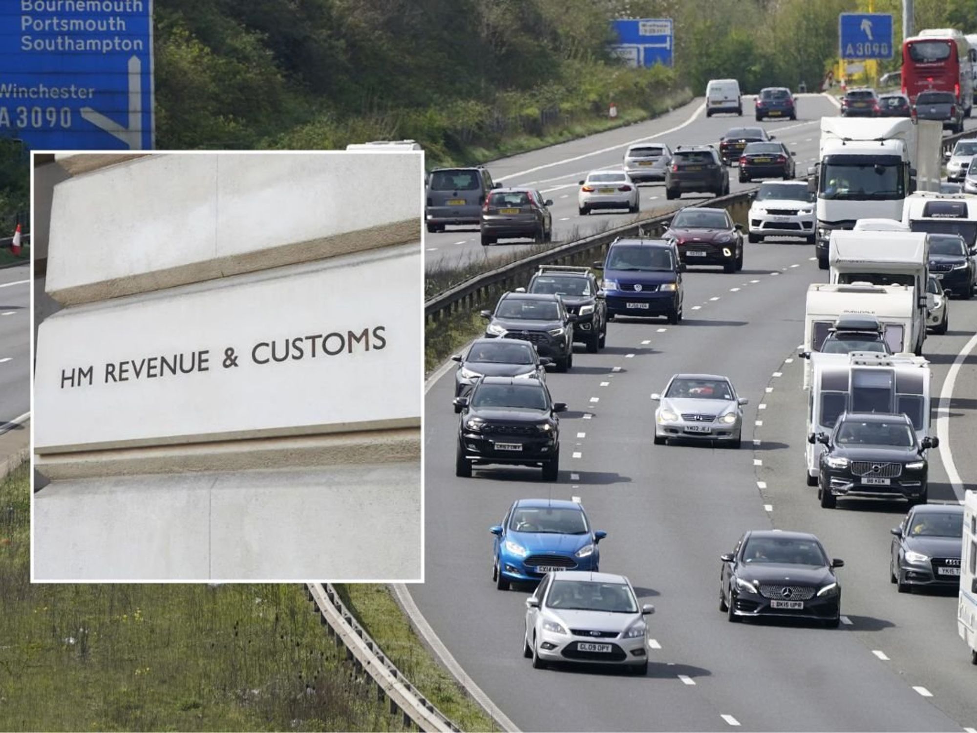 HMRC and a busy road