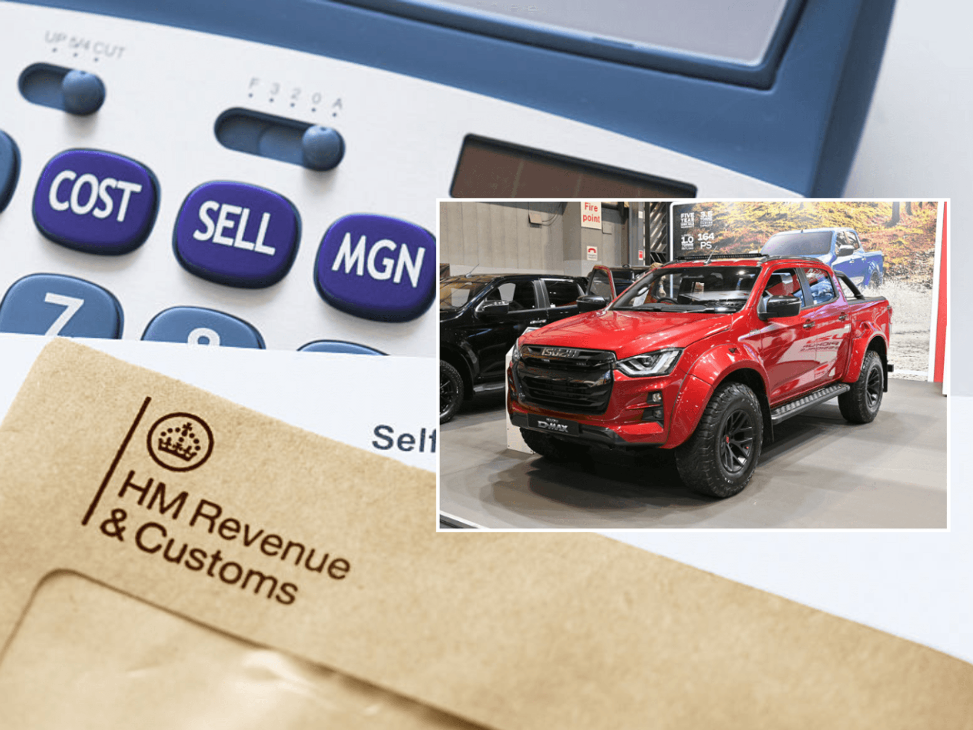 HMRC and double cab pick-up truck