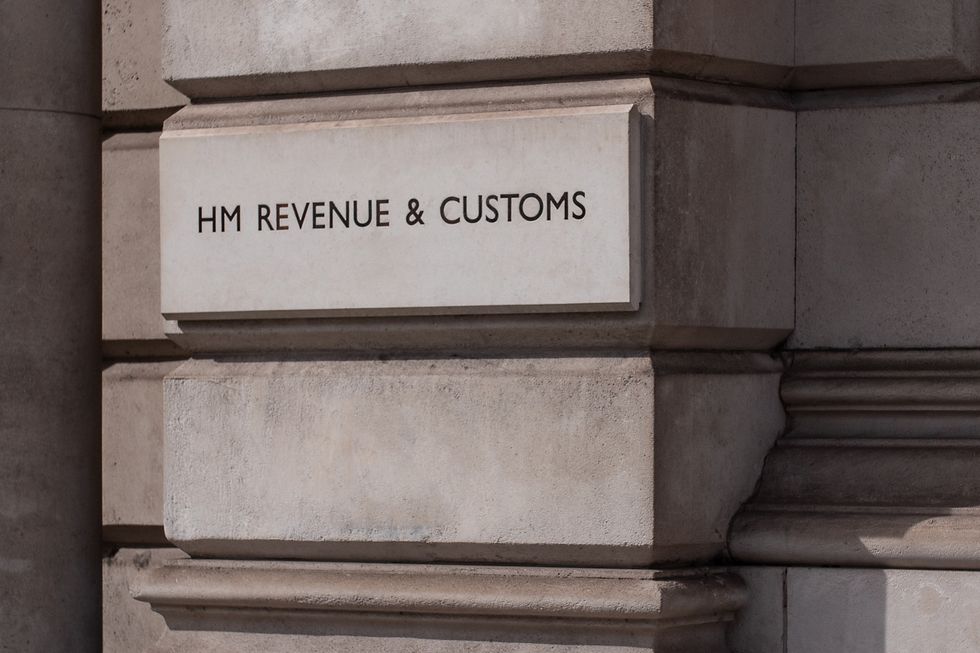 HMRC building with sign