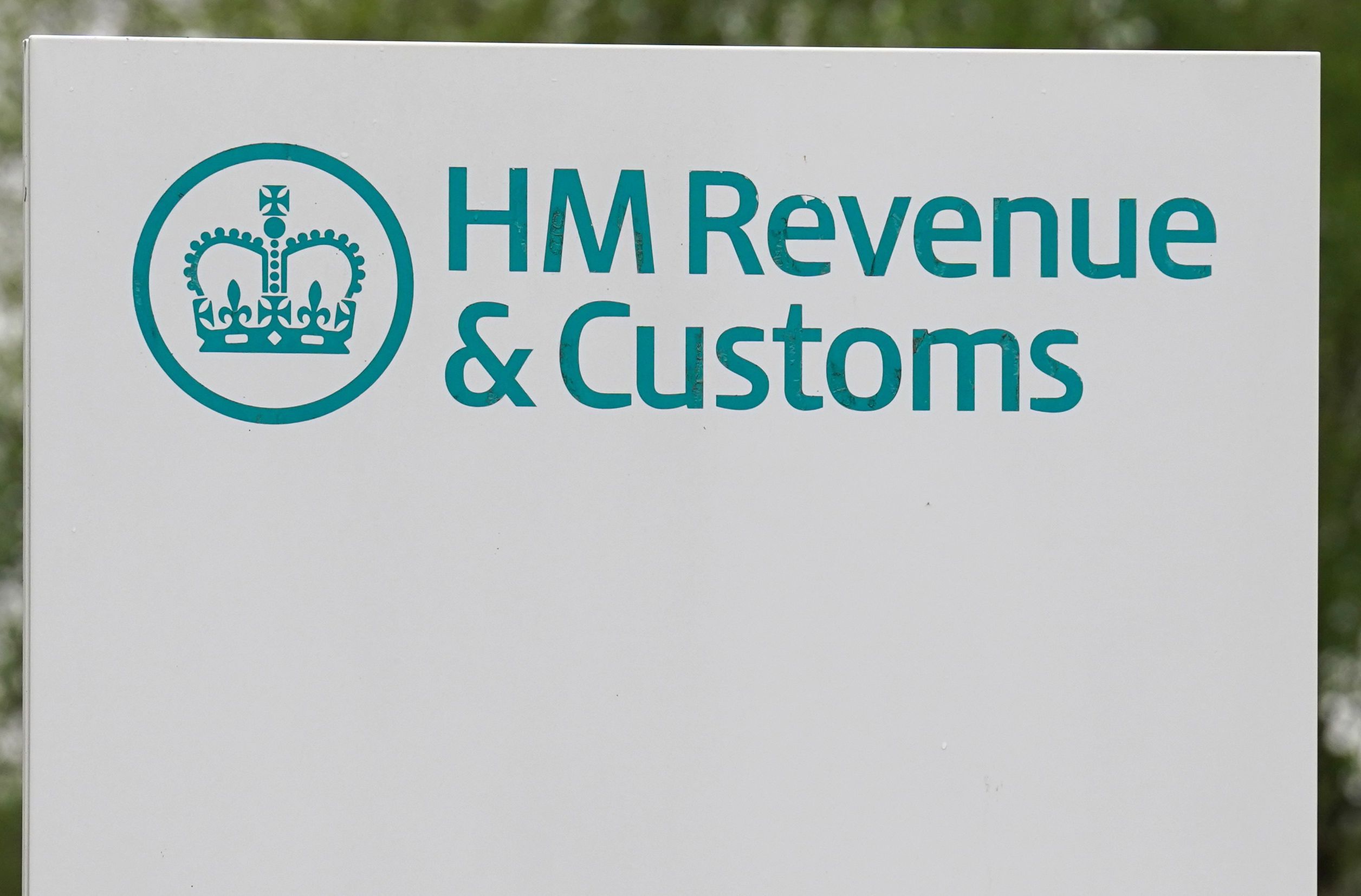 HMRC logo on sign