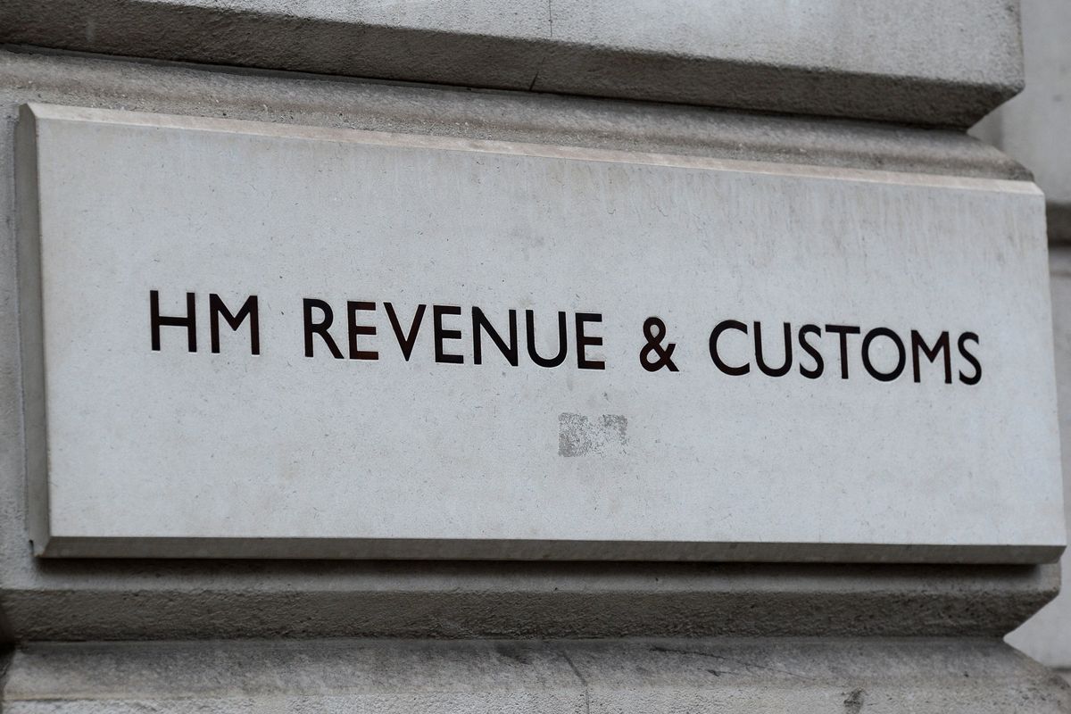 HMRC logo outside tax department