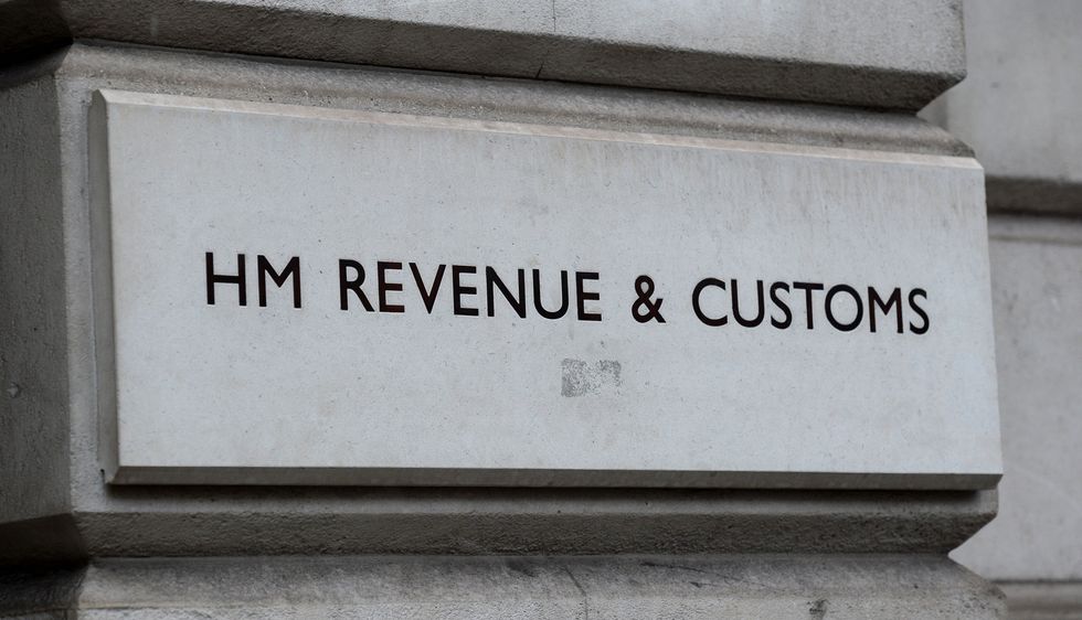 HMRC logo outside tax department