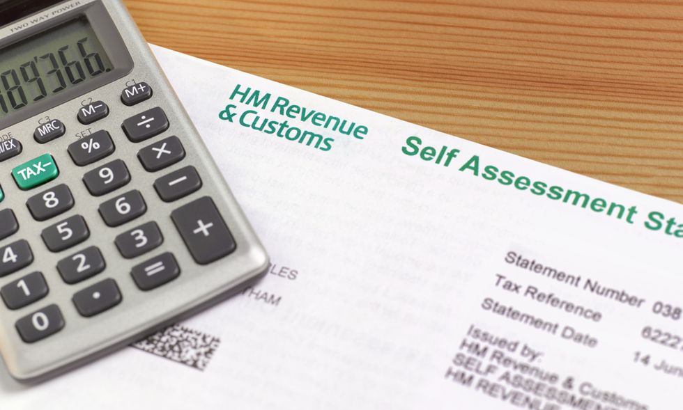 HMRC Self-Assessment tax return form and calculator