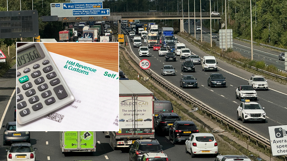 HMRC sign and UK road