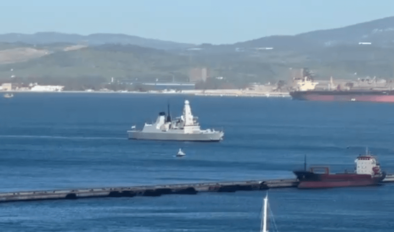 HMS Dagon arrives in Gibraltar