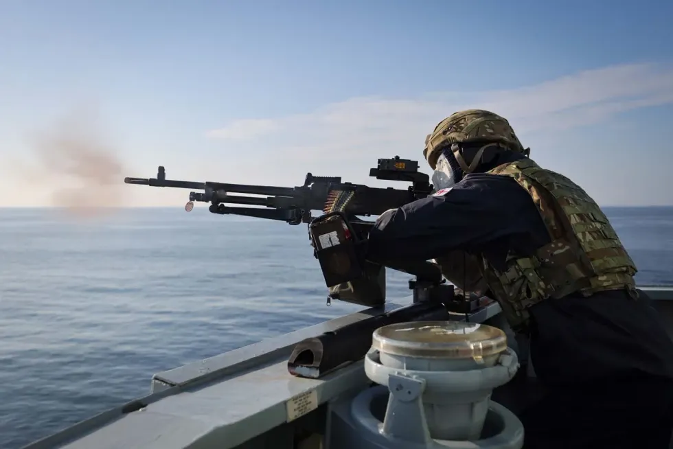 HMS Dragon participated in military exercises