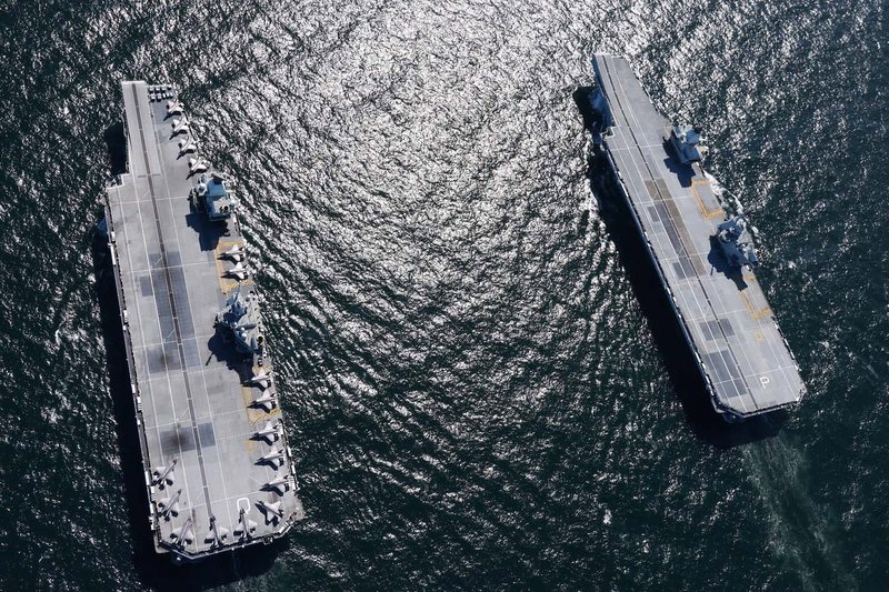 HMS Prince of Wales and HMS Queen Elizabeth