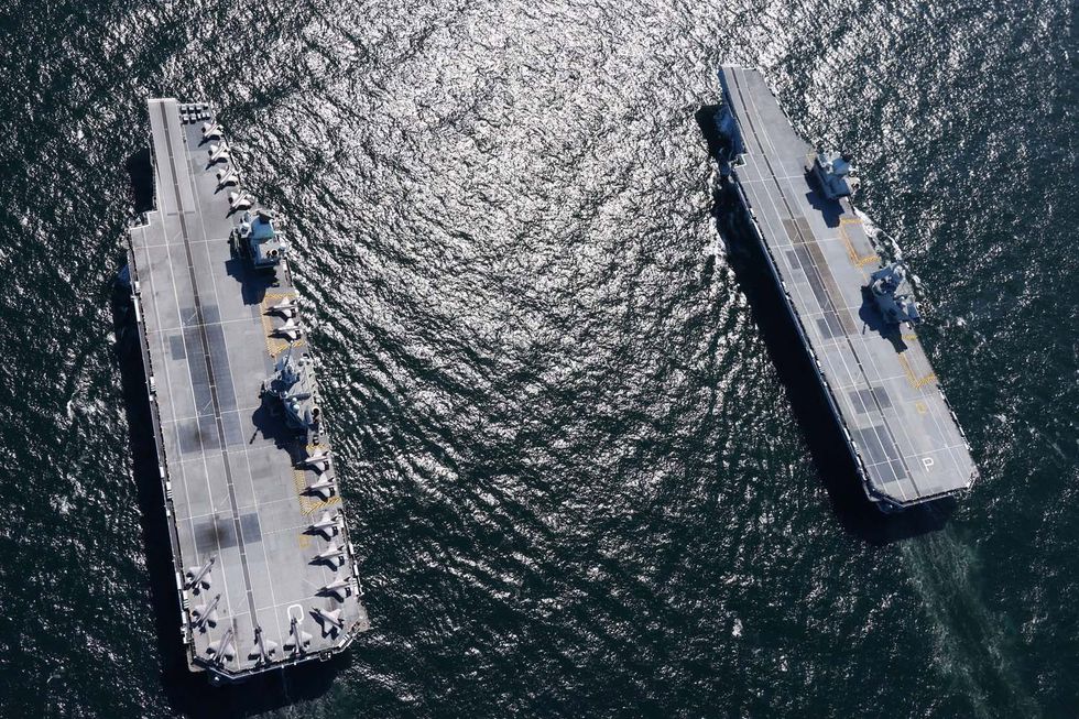 HMS Prince of Wales and HMS Queen Elizabeth