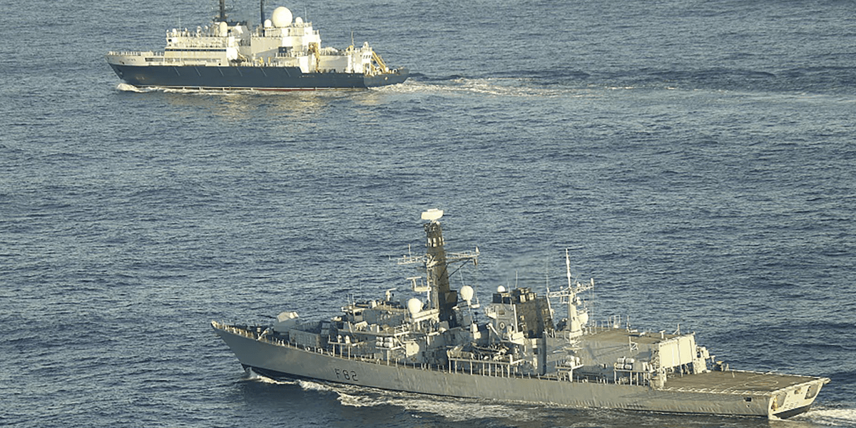 Royal Navy intercepts two Russian vessels as Defence Secretary John Healey sends warning to Moscow Royal Navy intercepts two Russian vessels as Defence Secretary John Healey sends warning to Moscow