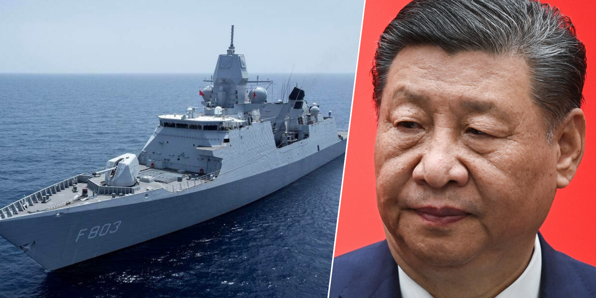NextImg:China accused of creating 'dangerous situation' after harassing Dutch warship with fighter jet