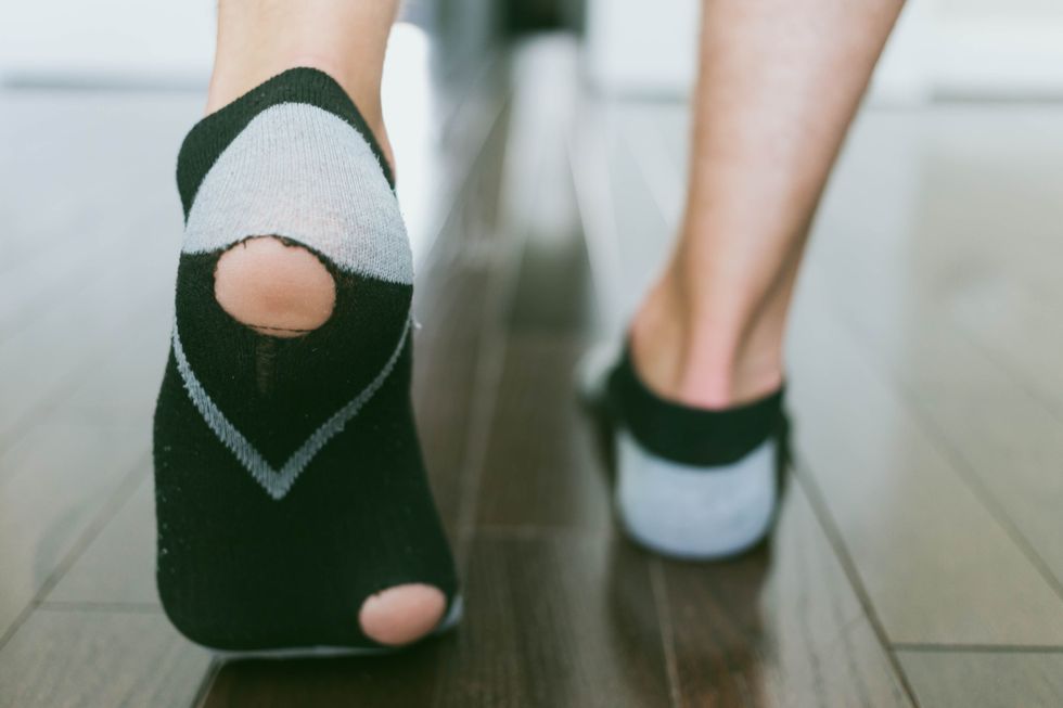 holes in socks